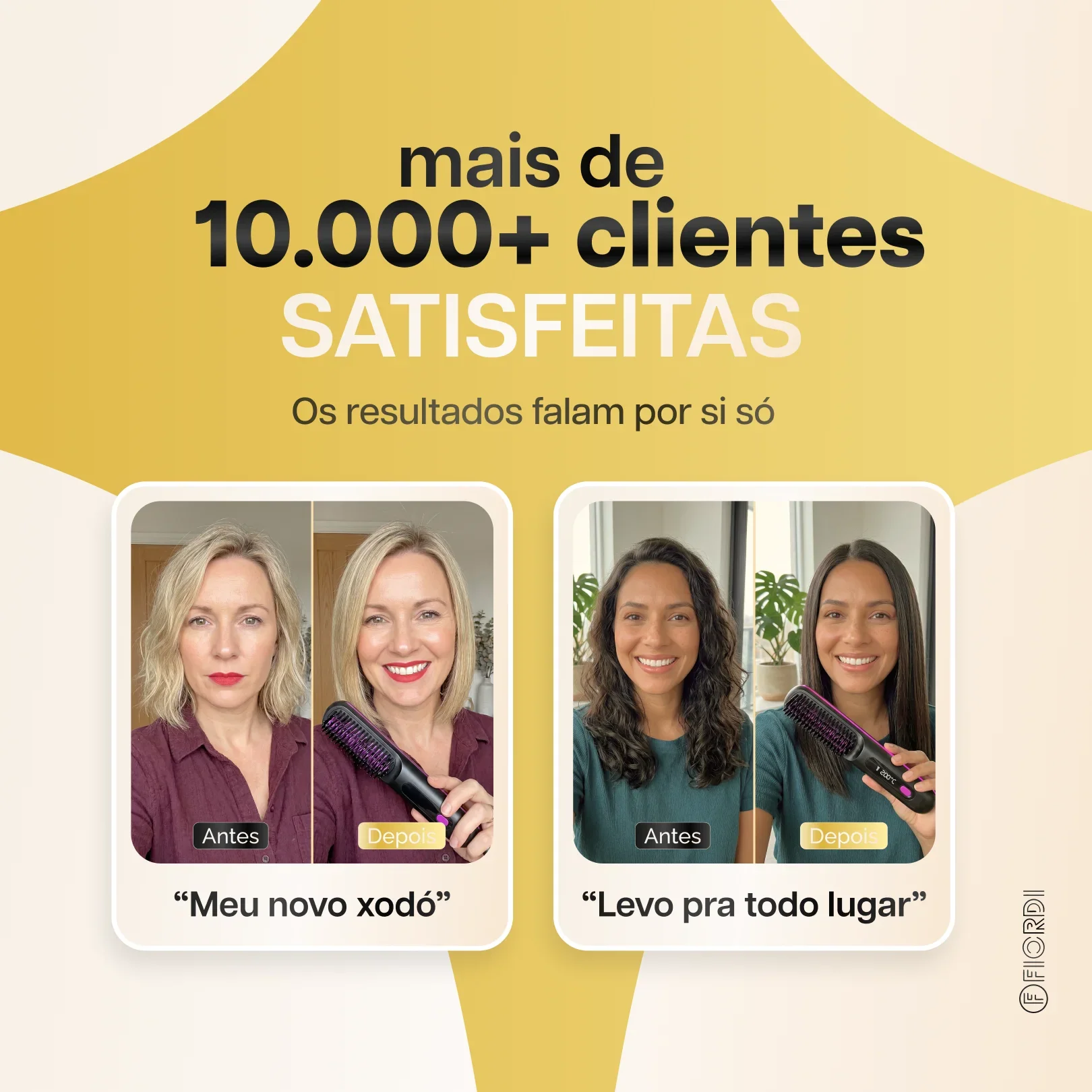 Escova Alisadora Portátil - BeautyMax Pro®
