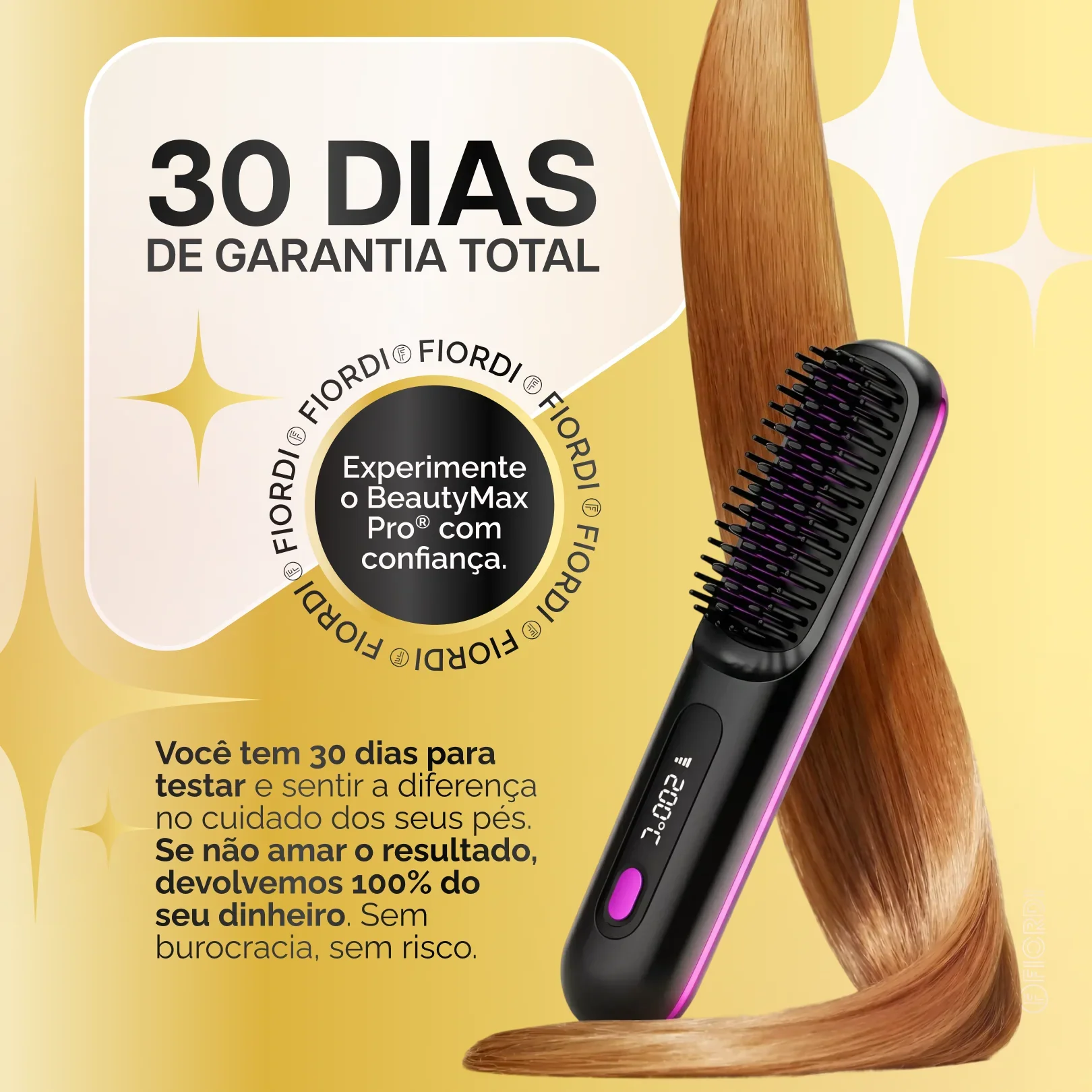 Escova Alisadora Portátil - BeautyMax Pro®