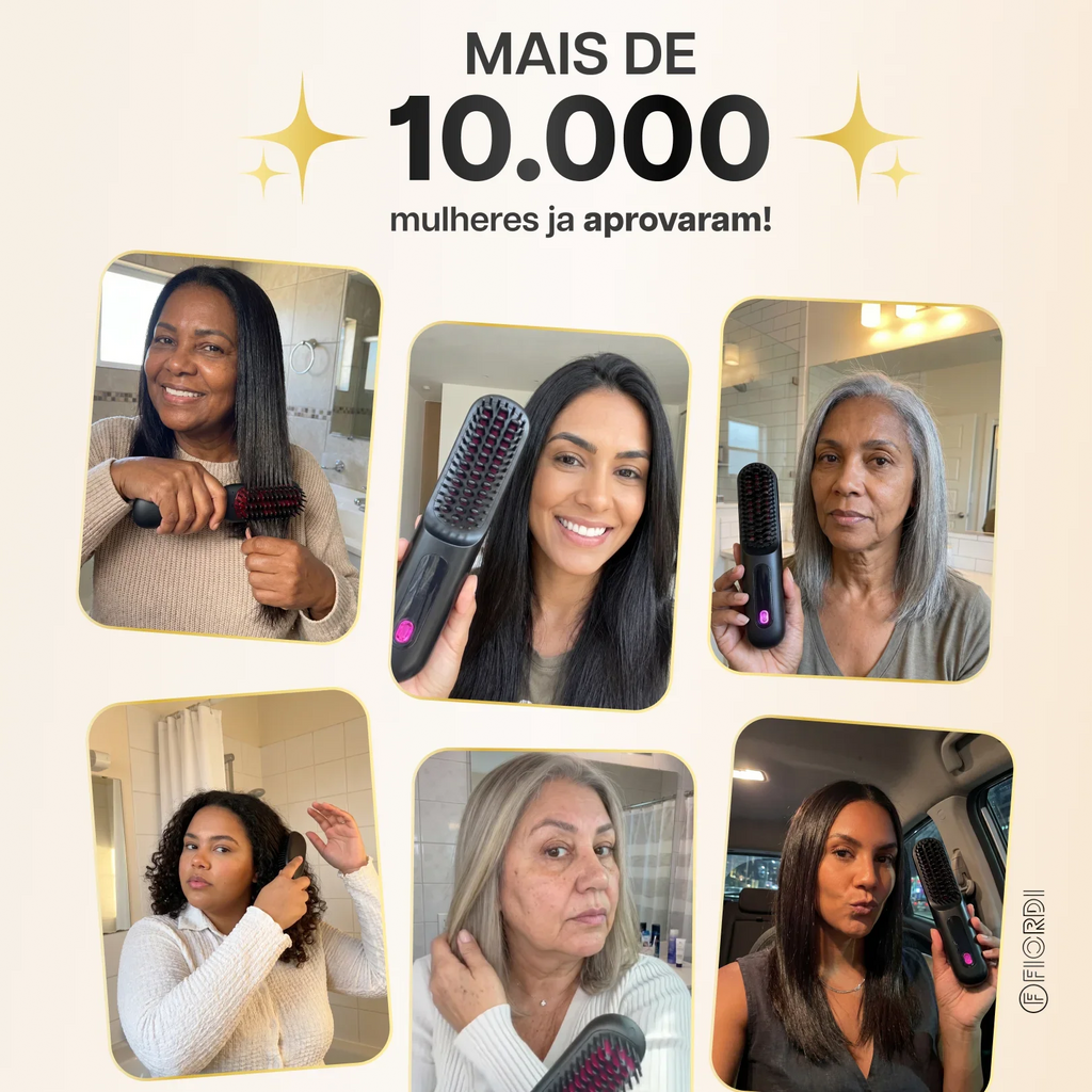 Escova Alisadora Portátil - BeautyMax Pro®