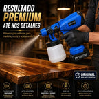 🔥 Pistola de Pintura Sem Fio 1000ml + BRINDE EXCLUSÍVO! 2 Baterias | Profissional