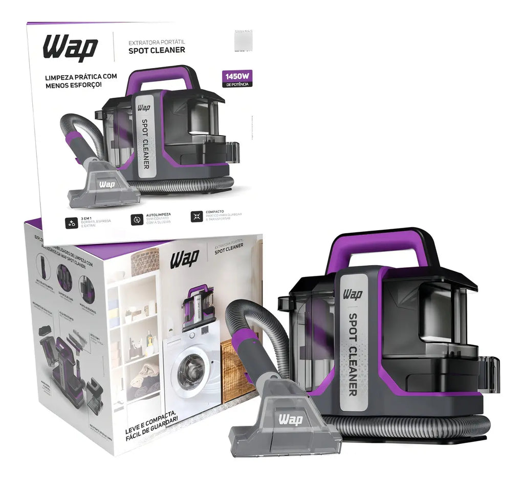 🔥 Super promoção 🔥 Extratora de Sujeira Portátil WAP BRINDE (3 frasco de produto removedor