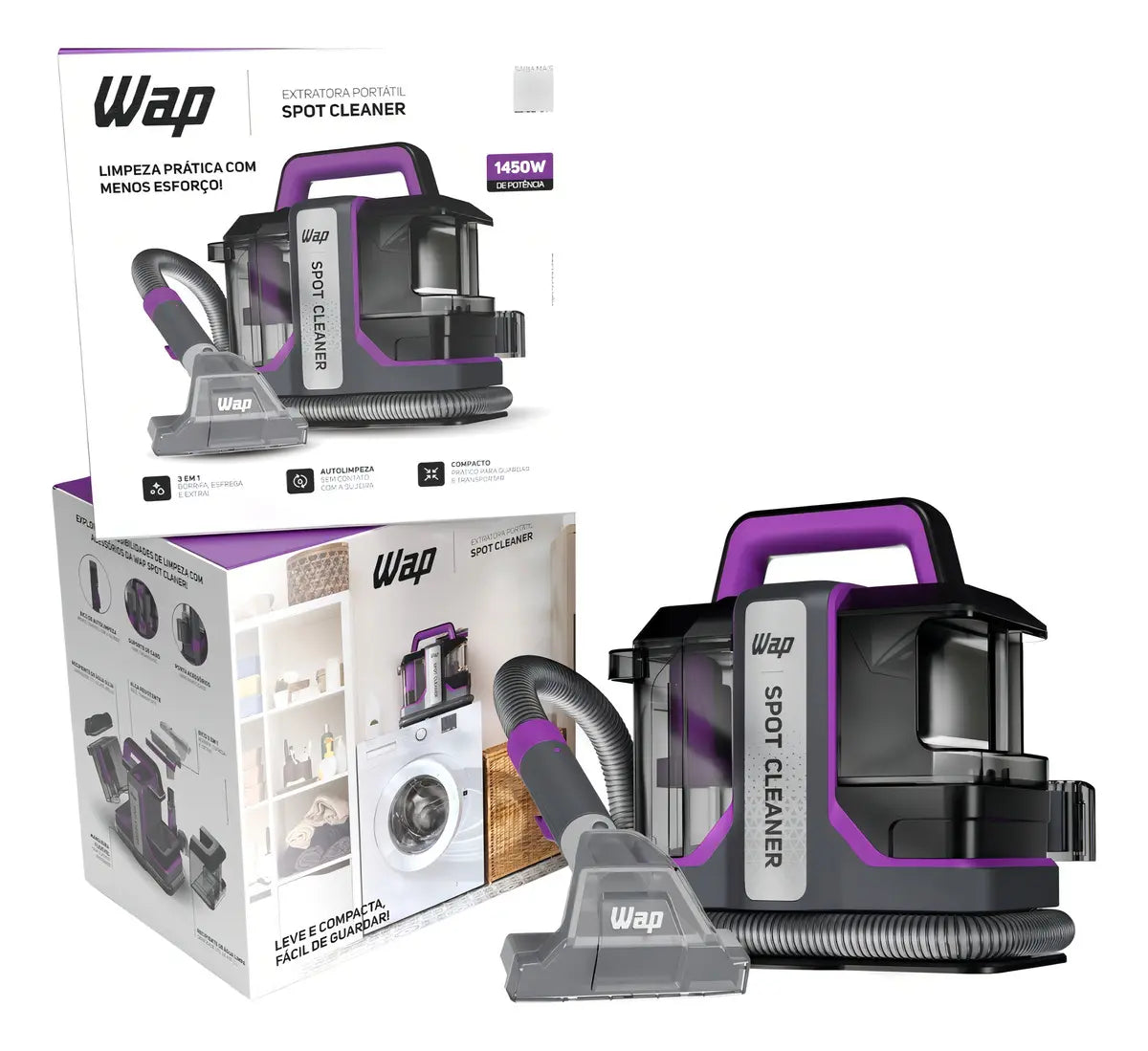 🔥 Super promoção 🔥 Extratora de Sujeira Portátil WAP BRINDE (3 frasco de produto removedor
