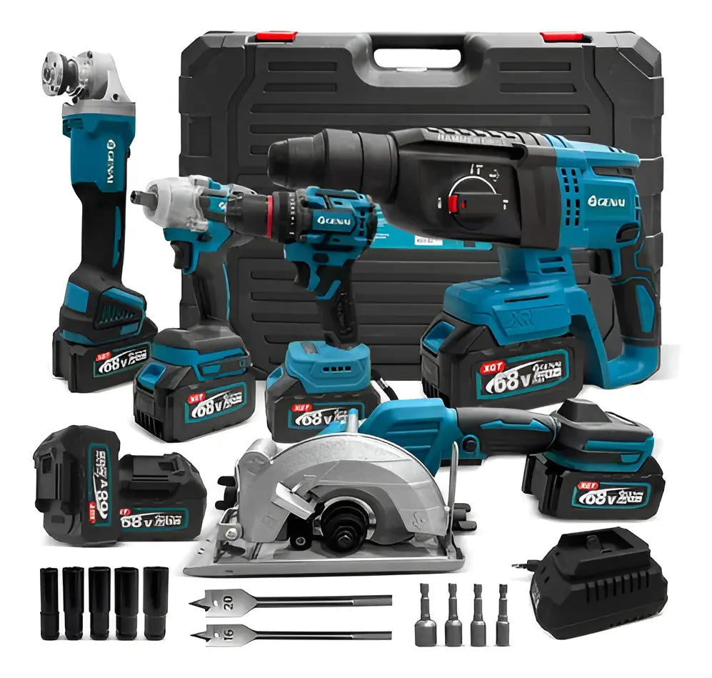 🔥【GENAI】🔥Kit Ferramentas Genai 68v 5 Em 1 Baterias E (MALETA DE BRINDE)