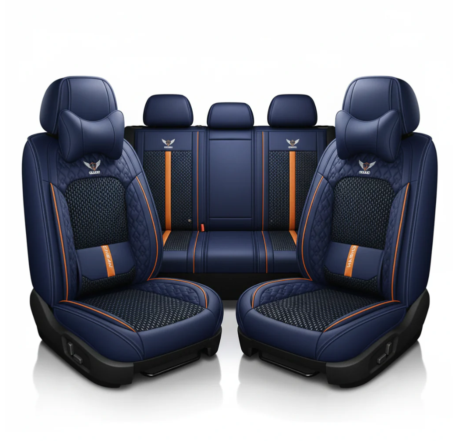 KIT CAPA BANCO DE CARRO COMPLETO EM COURO LEGÍTICO ITALIANO +BRINDE: KIT TAPETE COMPLETO (SERVE EM TODOS OS CARROS)