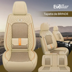 KIT CAPA BANCO DE CARRO COMPLETO EM COURO LEGÍTICO ITALIANO +BRINDE: KIT TAPETE COMPLETO (SERVE EM TODOS OS CARROS)