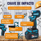 🔥【GENAI】🔥Kit Ferramentas Genai 68v 5 Em 1 Baterias E (MALETA DE BRINDE)