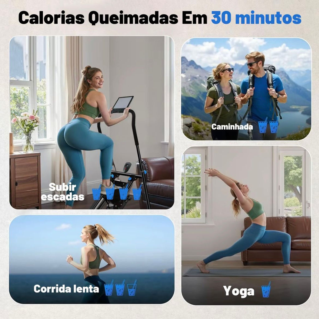 🔥QUEIMA DE ESTOQUE🔥 Simulador De escada e Caminhada para casa Dobrável suportar 150KG!