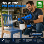 🔥 Pistola de Pintura Sem Fio 1000ml + BRINDE EXCLUSÍVO! 2 Baterias | Profissional