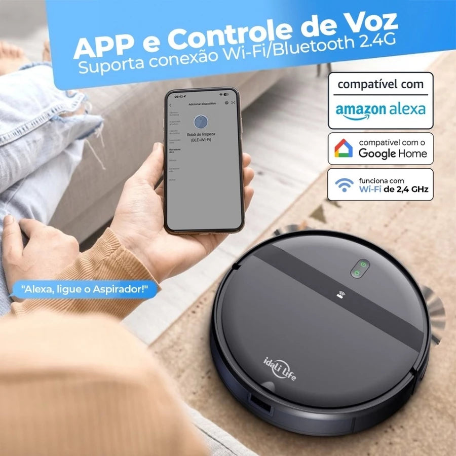 ⏰ ÚLTIMAS UNIDADES! Robô Aspirador Inteligente IDALI LIFE! 🔥